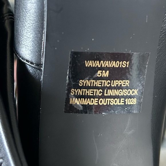 VAVA Black Paris Over the Knee Stilettos - Picture 4 of 9